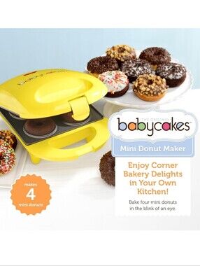 Babycakes Mini Donut Maker - Yellow